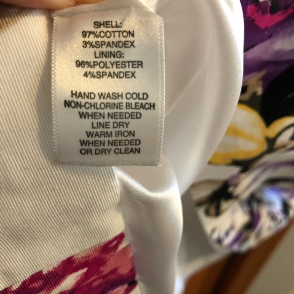 WHBM Strapless Floral Dress Size 4 - Picture 6 of 8